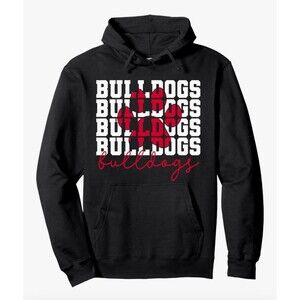 Vintage Bulldogs School Spirit Sports Team Go Back To School Pullover Hoodie 2XL